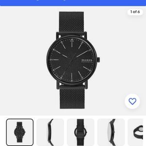 Skagen denmark black mesh watch